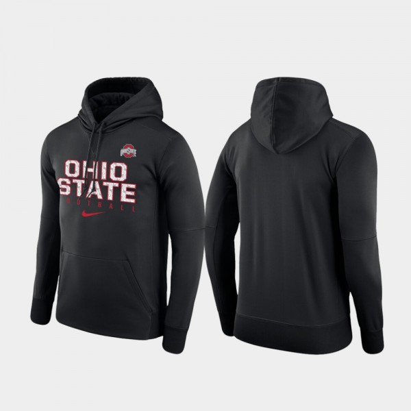 Ohio State Buckeyes Men's Practice Performance Black College Football Hoodie 2404BGML4